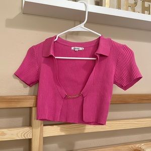 IMMODEL Crop Top with Charm Detail